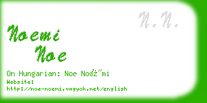 noemi noe business card